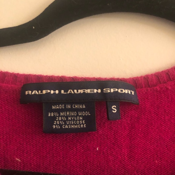 Fuchsia Ralph Lauren Sweater - Picture 2 of 2